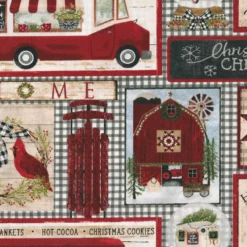 A Christmas To Remember 19525-MLT Multi By 3 Wishes Fabric REM