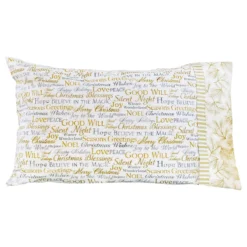 Magic Pillowcase Kit - Stonehenge White Christmas - Standard Size - Words -Fabric Hub Christmas Store pid 119462 magicpillowcase stonehengewhitechristmas words secondaryimage3 nomark