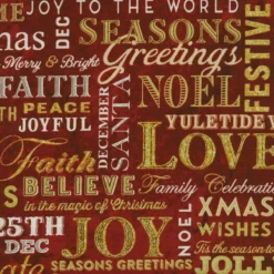 Christmas Joy 24775M-26 By Northcott Fabrics