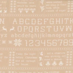 Christmas Stitched 20441-16 Linen By Fig Tree & Co. For Moda Fabrics