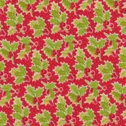 Christmas Stitched 20442-14 Poinsettia By Fig Tree & Co. For Moda Fabrics