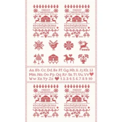 Christmas Stitched 20448-24 Snow Poinsettia By Fig Tree & Co. For Moda Fabrics