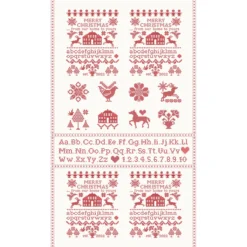 Christmas Stitched 20448-24 Snow Poinsettia By Fig Tree & Co. For Moda Fabrics REM