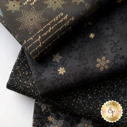 Stof Christmas 10 FQ Set - Black By Stof Fabrics -Fabric Hub Christmas Store pid 125007 stofchristmas black secondaryimage 1