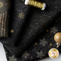 Stof Christmas 10 FQ Set - Black By Stof Fabrics -Fabric Hub Christmas Store pid 125007 stofchristmas black secondaryimage 4
