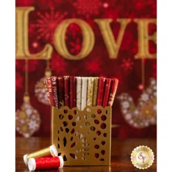 Christmas Joy 11 FQ Set + 1 Panel - Red - By Northcott Fabrics