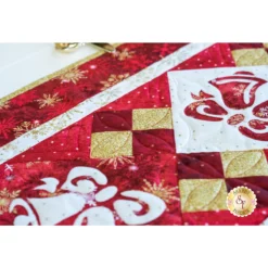 Holiday Bells Table Runner Kit - Christmas Joy - Red -Fabric Hub Christmas Store pid 140631 holidaybellstablerunner christmasjoy red secondaryimage3