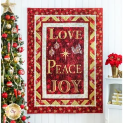 Christmas Joy Quilt Kit - Red