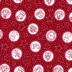 Redwork Christmas 837-88 Red By Mandy Shaw For Henry Glass