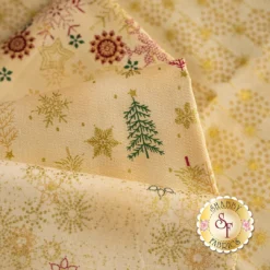 Stof Christmas 2023 - 15 FQ Set Tan/Gold By Stof Fabrics -Fabric Hub Christmas Store pid 140670 stofchristmas2023 tangold secondaryimage 5