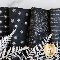 Stof Christmas 2023 - 6 FQ Set Black/Silver By Stof Fabrics -Fabric Hub Christmas Store pid 140675 stofchristmas2023 blacksilver secondaryimage 3