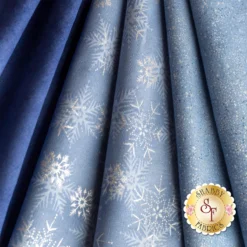 Stof Christmas 2023 - 7 FQ Set Light Blue/Silver By Stof Fabrics -Fabric Hub Christmas Store pid 140682 stofchristmas2023 lightbluesilver secondaryimage 1