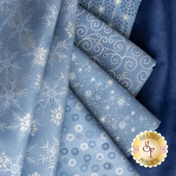 Stof Christmas 2023 - 7 FQ Set Light Blue/Silver By Stof Fabrics -Fabric Hub Christmas Store pid 140682 stofchristmas2023 lightbluesilver secondaryimage 3