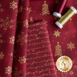 Stof Christmas 2023 - 18 FQ Set Red/Gold By Stof Fabrics -Fabric Hub Christmas Store pid 140684 stofchristmas2023 redgold secondaryimage 1