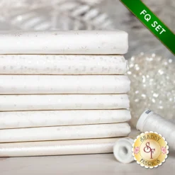 Stof Christmas 2023 - 7 FQ Set White/Pearl By Stof Fabrics