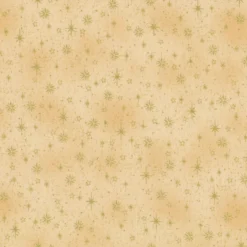Stof Christmas - Frosty Snowflake 4590-201 Beige/Gold By Stof Fabrics