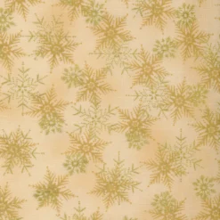 Stof Christmas - Frosty Snowflake 4590-202 Beige/Gold By Stof Fabrics
