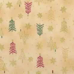 Stof Christmas - Frosty Snowflake 4590-203 Beige/Gold By Stof Fabrics