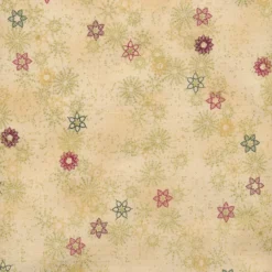 Stof Christmas - Frosty Snowflake 4590-210 Beige/Gold By Stof Fabrics