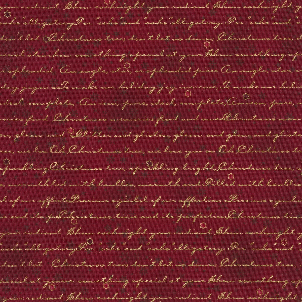 Stof Christmas - Frosty Snowflake 4590-404 Red/Gold By Stof Fabrics 3 Stof Christmas - Frosty Snowflake 4590-404 Red/Gold By Stof Fabrics