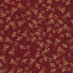 Stof Christmas - Frosty Snowflake 4590-407 Red/Gold By Stof Fabrics