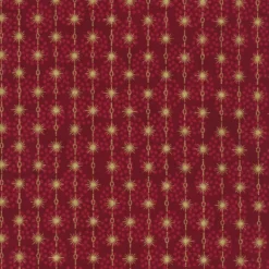 Stof Christmas - Frosty Snowflake 4590-409 Red/Gold By Stof Fabrics