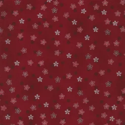 Stof Christmas - Frosty Snowflake 4590-418 Red/Silver By Stof Fabrics