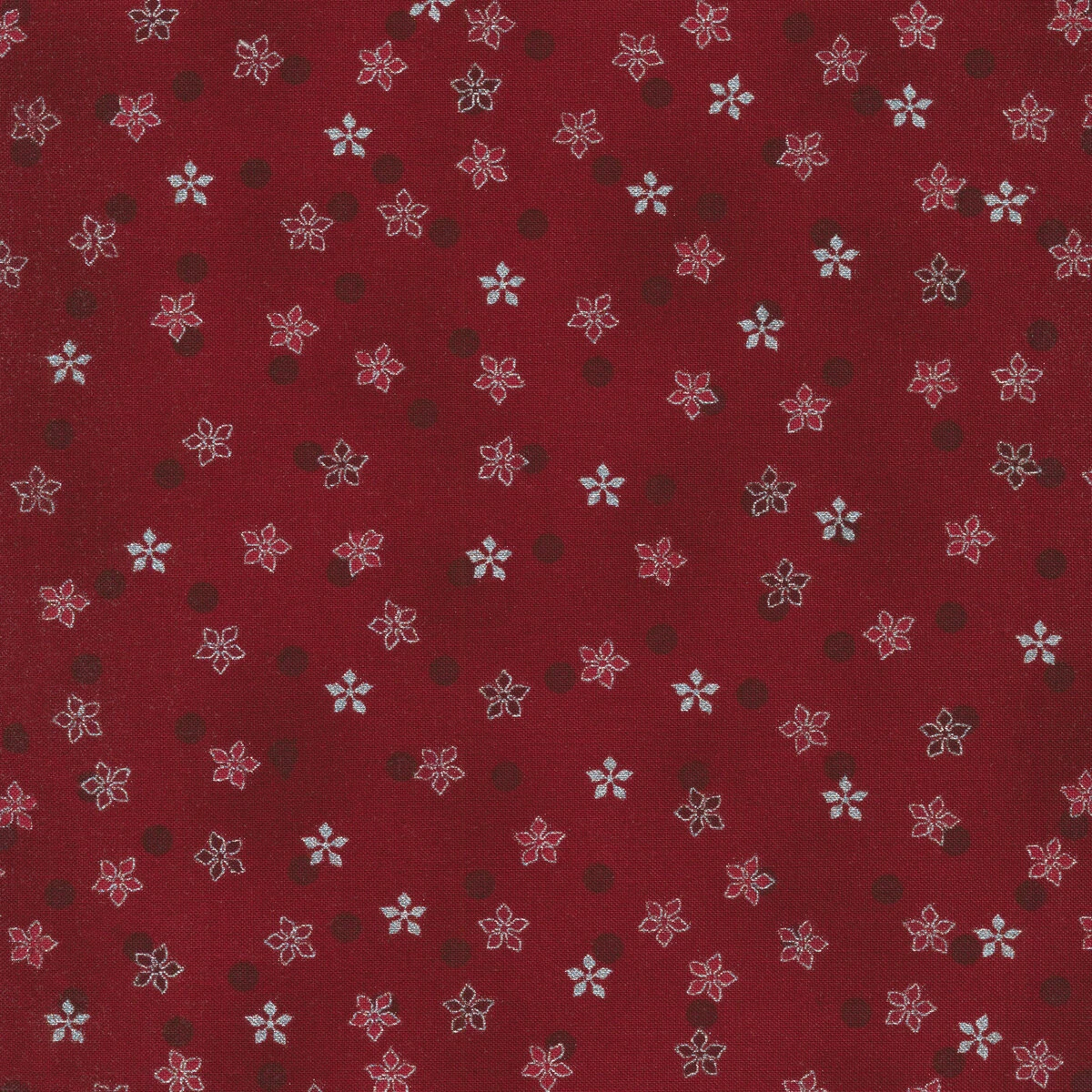 Stof Christmas - Frosty Snowflake 4590-418 Red/Silver By Stof Fabrics 3 Stof Christmas - Frosty Snowflake 4590-418 Red/Silver By Stof Fabrics