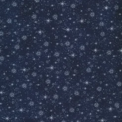 Stof Christmas - Frosty Snowflake 4590-601 Blue/Silver By Stof Fabrics
