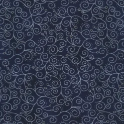 Stof Christmas - Frosty Snowflake 4590-608 Blue/Silver By Stof Fabrics