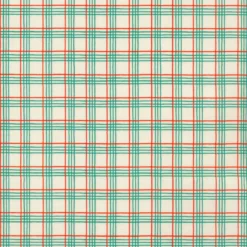 Oh What Fun 23316-BLUE Christmas Plaid By Elea Lutz For Poppie Cotton