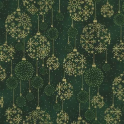 Stof Christmas - Twinkle 4590-010 Dark Green Christmas By Stof Fabrics
