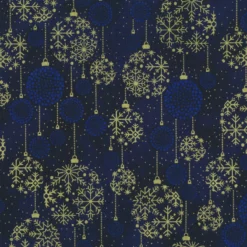 Stof Christmas - Twinkle 4590-012 Dark Blue Christmas By Stof Fabrics
