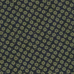 Stof Christmas - Twinkle 4590-016 Blue Tiny Snowflakes By Stof Fabrics