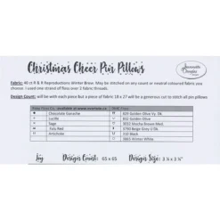 Fabric Hub Christmas Store -Fabric Hub Christmas Store pid 141961 p christmascheerpinpillow back
