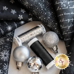 Stof Christmas 2023 - 6 Half Yard Set Black/Silver By Stof Fabrics -Fabric Hub Christmas Store pid 146416 stofchristmas2023 blacksilver secondaryimage 2