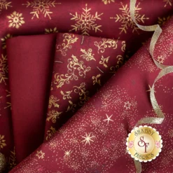 Stof Christmas 2023 - 18 Half Yard Set Red/Gold By Stof Fabrics -Fabric Hub Christmas Store pid 146420 stofchristmas2023 redgold secondaryimage 2