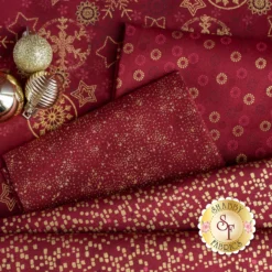 Stof Christmas 2023 - 18 Half Yard Set Red/Gold By Stof Fabrics -Fabric Hub Christmas Store pid 146420 stofchristmas2023 redgold secondaryimage 3