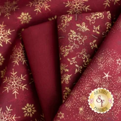 Stof Christmas 2023 - 18 Half Yard Set Red/Gold By Stof Fabrics -Fabric Hub Christmas Store pid 146420 stofchristmas2023 redgold secondaryimage 4