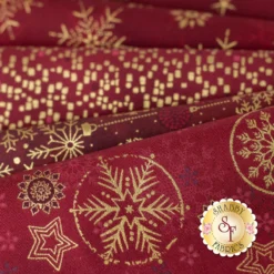 Stof Christmas 2023 - 18 Half Yard Set Red/Gold By Stof Fabrics -Fabric Hub Christmas Store pid 146420 stofchristmas2023 redgold secondaryimage 5