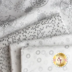 Stof Christmas 2023 - 9 Half Yard Set White/Silver By Stof Fabrics -Fabric Hub Christmas Store pid 146426 stofchristmas2023 whitesilver secondaryimage 4