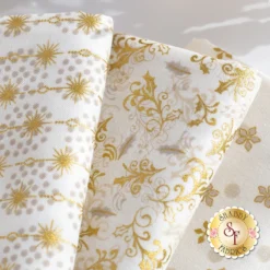 Stof Christmas 2023 - 9 Half Yard Set Cream/Gold By Stof Fabrics -Fabric Hub Christmas Store pid 146428 stofchristmas2023 creamgold secondaryimage 4