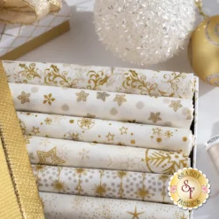 Stof Christmas 2023 - 9 Half Yard Set Cream/Gold By Stof Fabrics -Fabric Hub Christmas Store pid 146428 stofchristmas2023 creamgold secondaryimage 5
