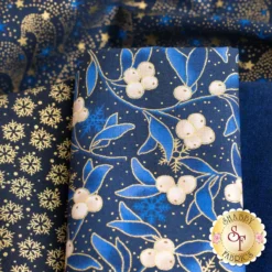 Stof Christmas 2023 - 6 FQ Set Blue/Gold By Stof Fabrics -Fabric Hub Christmas Store pid 147092 stofchristmas2023 darkbluegold secondaryimage 3