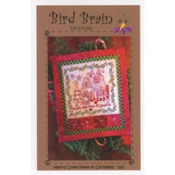 Hearts Come Home At Christmas - Hand Embroidery Pattern