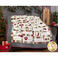 Hometown Christmas Quilt Kit -Fabric Hub Christmas Store pid 161835 hometownchristmas blizzard secondaryimage17