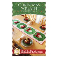 Christmas Wreath Table Runner Pattern