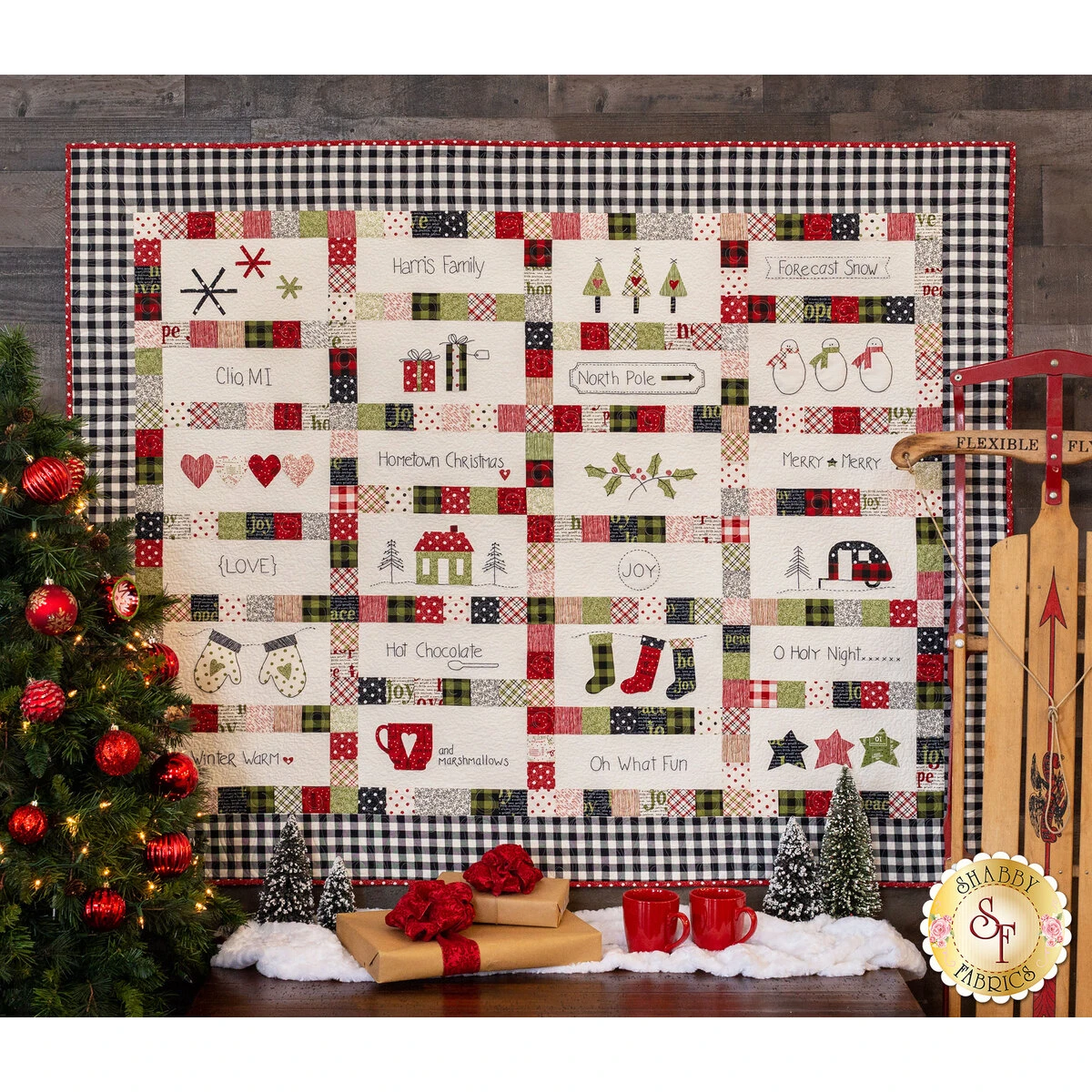 Hometown Christmas Quilt Pattern 4 Hometown Christmas Quilt Pattern - Image 2