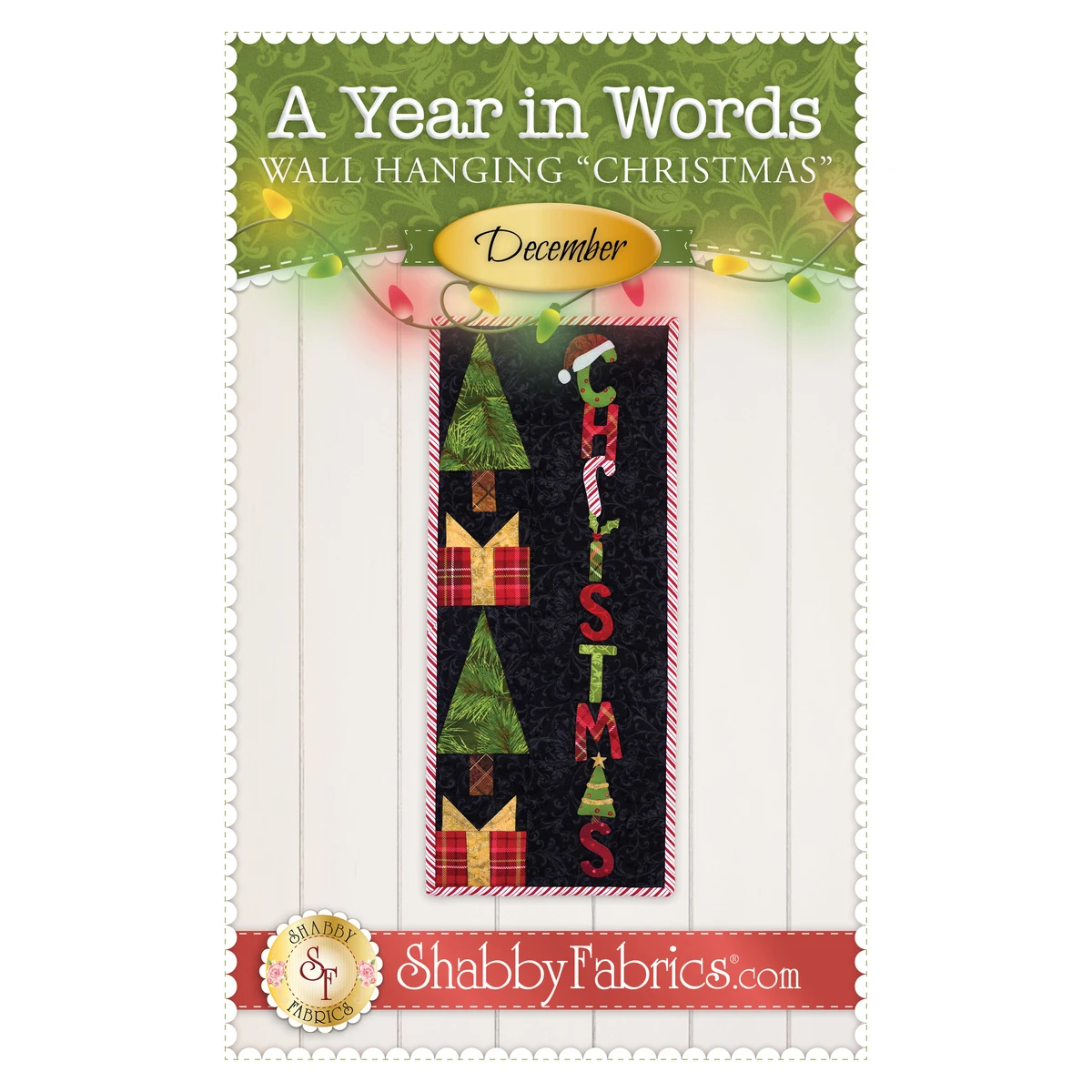 A Year In Words Wall Hangings - Christmas - December - PDF Download 3 A Year In Words Wall Hangings - Christmas - December - PDF Download