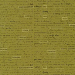 The Christmas Card 5772-22 Christmas Letter Green By Sweetwater For Moda Fabrics REM